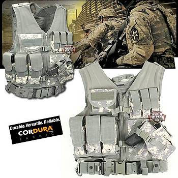 US Tactical Cross Draw Vest Acu Camo