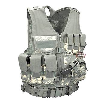 US Tactical Cross Draw Vest Acu Camo
