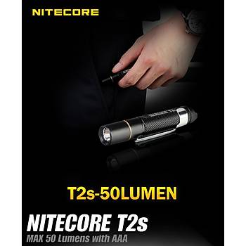 NITECORE T2s CREE XP-E R2 3-Mode 50 Lumen Mini LED Flashlight