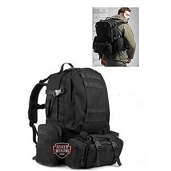 US Tactical Molle Assault Backpack Bags Black