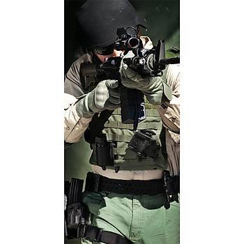 US PADDED MOLLE II VEST OLIVE DRAP