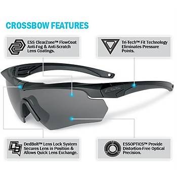 ESS Crossbow 2LS Ballistic Eyewear Interchangeable 2 Lens Pack