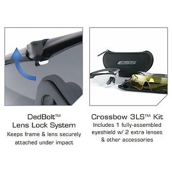 ESS Crossbow 2LS Ballistic Eyewear Interchangeable 2 Lens Pack