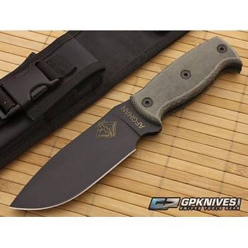 Ontario Afghan Knife Fixed Blade Black Micarta