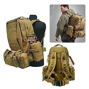 US Tactical Molle Assault Backpack Bags Coyote Brown