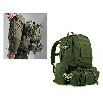 US Tactical Molle Assault Backpack Bags Olive Green