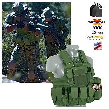 Us Combat Strike Plate Carrier Vest Green