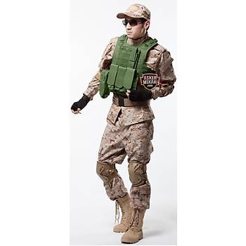 Us Combat Carrier Plate Combat Molle Vest  Green