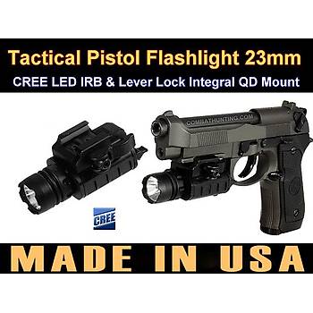 Us Tactical LED Pistol Flashlight QD Lever Lock 150
