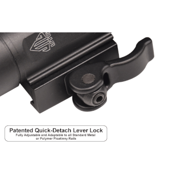 Us LED QD Weapon Flashlight With Green Laser Sight