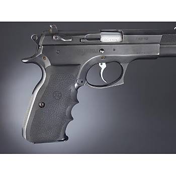 Us CZ-75, TZ-75 P-9 Rubber Wraparound w/ Finger Grooves Black