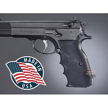 Us CZ-75, TZ-75 P-9 Rubber Wraparound w/ Finger Grooves Black
