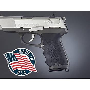 Us Ruger P85 - P91 Rubber grip with Finger Grooves Black