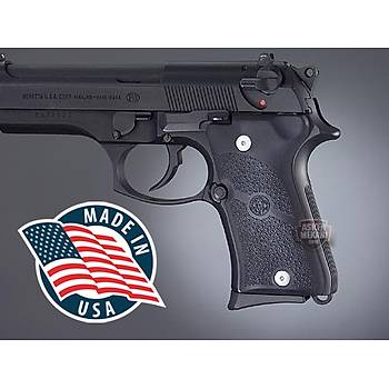Us Beretta 92 Compact Auto Rubber grip Panels Black