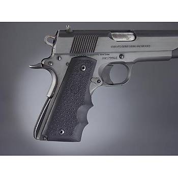 Us Government Model Rubber Grip with Finger Grooves Black