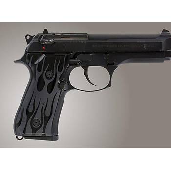 Us Beretta 92 Flames Aluminum - Black Anodized