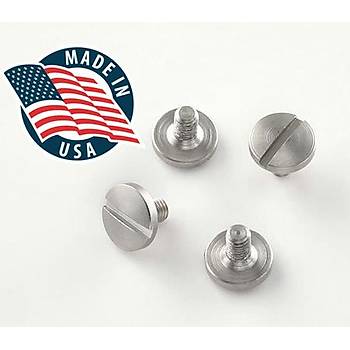 Beretta Screws (4) Slotted - Stainless finish