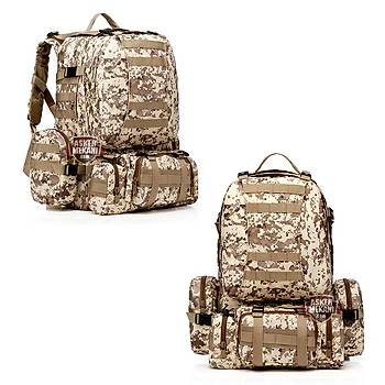 US Tactical Molle Assault Backpack Bags Desert