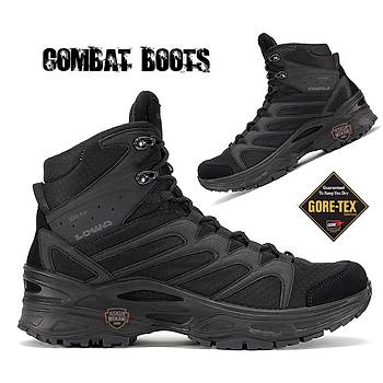 Combat Goretex Tactical Black Boots