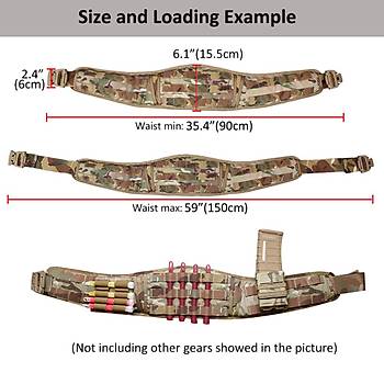 Us Tactical Padded Molle Belt