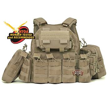 Combat Professional Tactical Vest Coyote