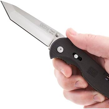 Us SOG FSA-8 Flash 2 Satin Plain Blade Çakı