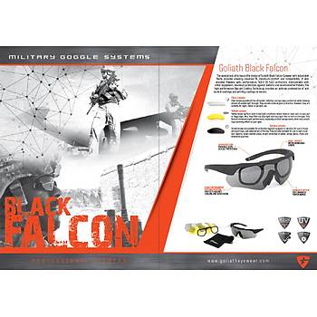 Goliath Black falcon Glasses Profesyonel Operasyon Gözlüðü