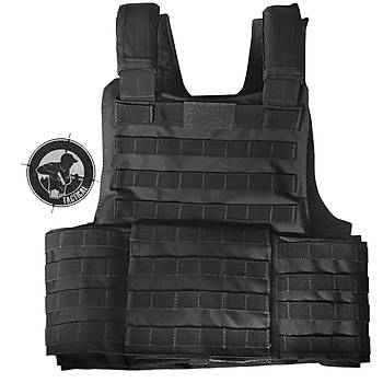 MODULAR PADDED VEST BLACK PLAKA TAŞIYICI