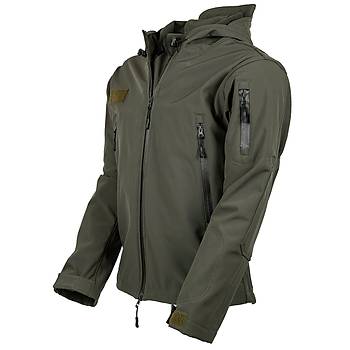 ÖZEL TASARIM TACTİCAL SOFTSHELL MONT YEŞİL
