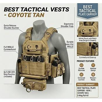 Best Tactical Vests Ranger Green Full Kit Plaka Ta��y�c�