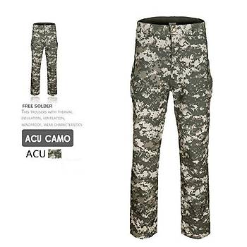 SoftShell Souk klim Pantolon Acu Camo