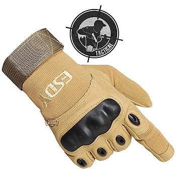 Combat Gear Full Finger Gloves Desert