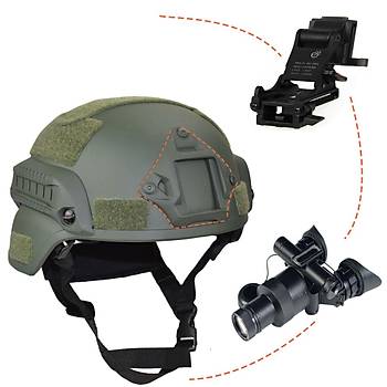 US MICH 2000 TAKTİK KASK 3 LÜ SET YEŞİL
