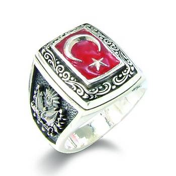 925 AYAR GÜMÜŞ TÜRKİYE ANI YÜZÜĞÜ 3