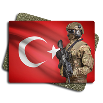 Özel Tim Türk bayrağı Tactic Metal Patch