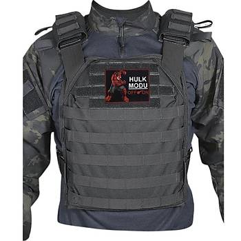 Cordura Kumaş Baskı Red Hulk Moral Peçi