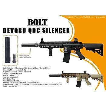BOLT 416 DEVGRU QDC SILENCER BRSS Gerçekçi Tepmeli Airsoft Tüfek