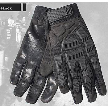 İthal Askeri Zırhlı Taktik Eldiven Black