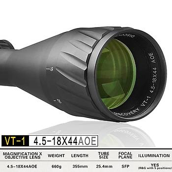 Discovery VT-1 4.5-18X44AOE MD SFP IR-MIL