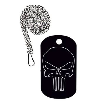 Punisher Taktik Künye Siyah