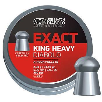 2 ADET JSB EXACT KING HEAVY 25 6.35MM HAVALI SACMA