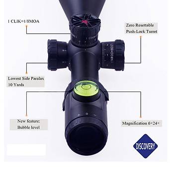 Discovery HI 6-24X50SF HK SFP MIL TERAZILI 30MM