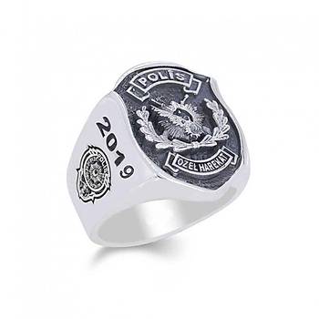 Polis zel Harekat Uluyan Kurt Silver 925