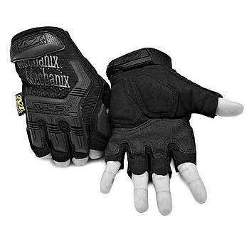 Mechanix M-Pact Parmaksız Siyah Atış Eldiveni