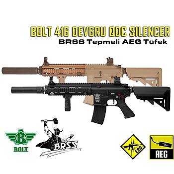 BOLT 416 DEVGRU QDC SILENCER BRSS Gerçekçi Tepmeli Airsoft Tüfek