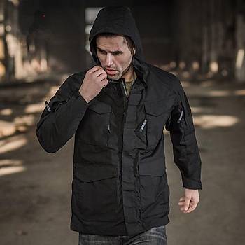 Taktik Hoodie Askeri Saha Parkas Black