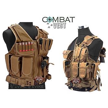 Tactical Combat Vest Coyote Brown