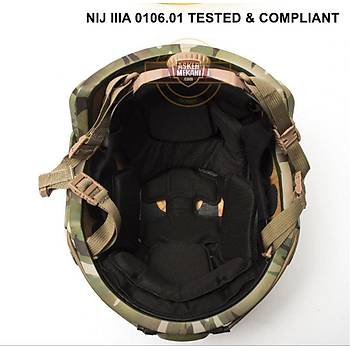 US ISO certified NIJ level IIIA 3A Fast Helmet Multi Camo