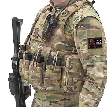 Cordura Kumaş Baskı Red Hulk Moral Peçi