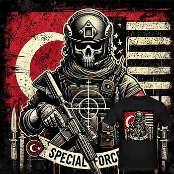 Turkish And Usa Special Forces TSHRT